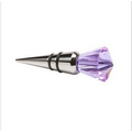 Amethyst Diamond Glass Bottle Stoppers